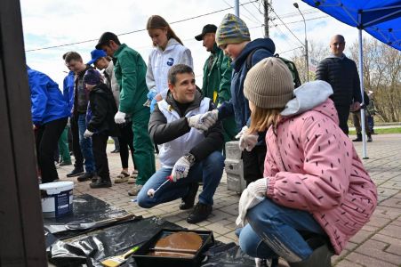 В Тимоховском парке в Видном провели субботник и представили концепцию благоустройства