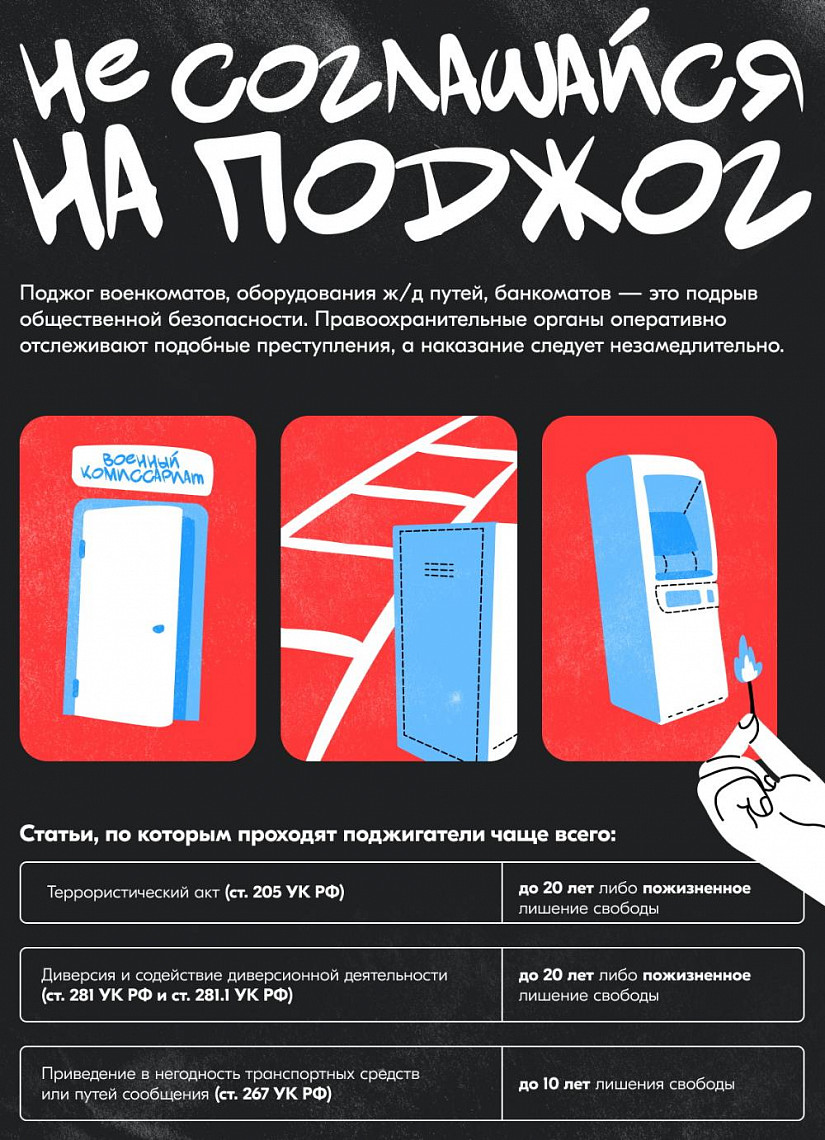 Не соглашайся на поджог!